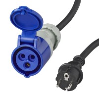 Adapterkabel 40cm von Schuko Stecker nach CEE