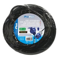 CEE Verlängerungskabel 20M mit Winkelkupplung + Schuko Steckdose 3x2,5mm²