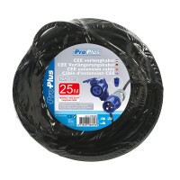 CEE Verlängerungskabel 25M mit Winkelkupplung + Schuko Steckdose 3x2,5mm²