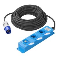 CEE 3-fach Steckdosenleiste 20M 3x 1,5 mm² (2xSchuko...