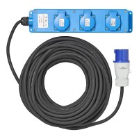 CEE 3-fach Steckdosenleiste 20M 3x 1,5 mm² (2xSchuko + 1x2-USB)