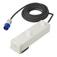 Zelt-/Faltwagen-Steckdose 10M 3x2,5mm² mit MCCB und FI-Schalter