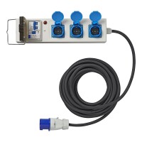 Zelt-/Faltwagen-Steckdose 10M 3x2,5mm² mit MCCB und FI-Schalter