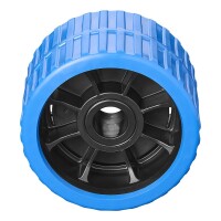 Anhänger Boottrailer Seitenrolle PE blau