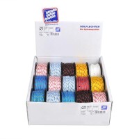 Minicord Polyester, 3mm, 20m, geflochten, sortiert