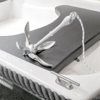 Schlauchboot Boot Anker  Faltanker 3,2kg, verzinkt, Kopf eiförmig