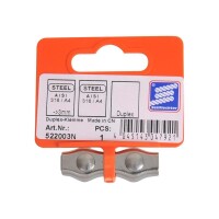 Duplex Seilklemme 3mm, A4 RVS AISI 316