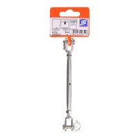 Wantenspanner M5 für Seil 2,5mm, A4 RVS AISI 316