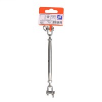 Wantenspanner M6 für Seil, 3mm, A4 RVS AISI 316, 1.500 daN