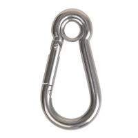 Karabiner 100x10mm Birnenform geschlossen, A4 RVS AISI...