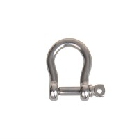 Geschweifte Schäkel 6mm, A4 RVS AISI 316, 1.500 daN