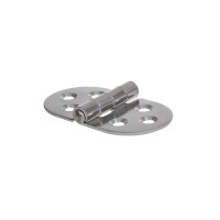 Scharnier 71x40 mm, V4A RVS AISI 316, 6 loch