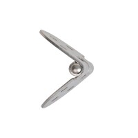 Scharnier 71x40 mm, V4A RVS AISI 316, 6 loch