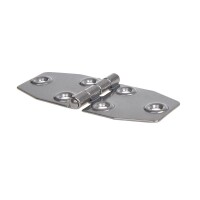 Scharnier 100x40 mm, V4A RVS AISI 316, 6 loch