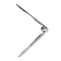 Scharnier 100x40 mm, V4A RVS AISI 316, 6 loch