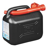 Benzinkanister 5L Kunststoff schwarz UN-geprüft