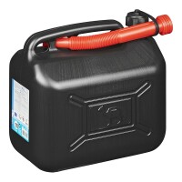 Benzinkanister 10L Kunststoff schwarz UN-geprüft
