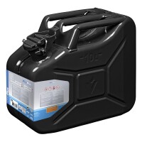 Benzinkanister 10L metall schwarz UN- & TüV/GS-geprüft