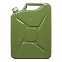 Benzinkanister 20L metall grün mit magnetischem Schraubverschluss UN- & TüV/GS-geprüft