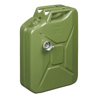 Benzinkanister 20L metall grün mit magnetischem Schraubverschluss UN- & TüV/GS-geprüft