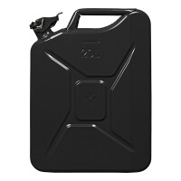 Benzinkanister 20L metall schwarz UN- & TüV/GS-geprüft