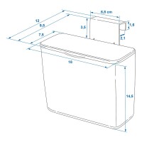 Abfalleimer XS mit Deckel 1,25L für Wohnwagen/Wohnmobil