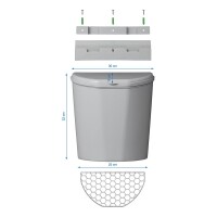 Abfalleimer mit Deckel 10L für Wohnwagen/Wohnmobil