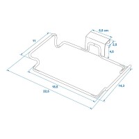 Müllsackhalter für Türmontage