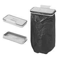 Müllsackhalter mit Deckel für Türmontage