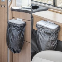 Müllsackhalter mit Deckel für Türmontage