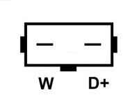 Lichtmaschine 12V 90.0A - VW, Caddy 1.6, Caddy 1.9 Diesel - 0120485038, CA736IR - 0120485038, CA736IR - 0120485038, DA4379