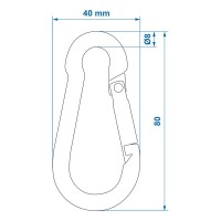 Karabiner Metall 8x80mm