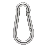 Karabiner Edelstahl 5x50mm 2 Stück im Blister