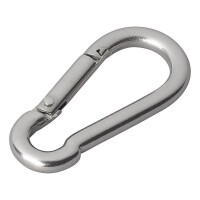 Karabiner Edelstahl 6x60mm 2 Stück im Blister