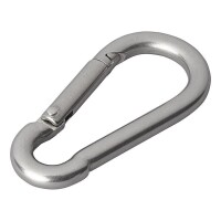 Karabiner Edelstahl 8x80mm 2 Stück im Blister