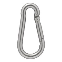 Karabiner Edelstahl 8x80mm 2 Stück im Blister