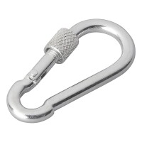 Karabiner Metall 6x60mm mit Schraubverschluss