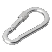 Karabiner Metall 8x80mm mit Schraubverschluss