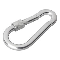 Karabiner Metall 8x80mm mit Schraubverschluss