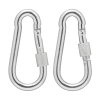 Karabiner Metall 8x80mm mit Schraubverschluss