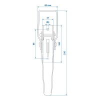 Exzenterverschluss zb-01a 210x41mm