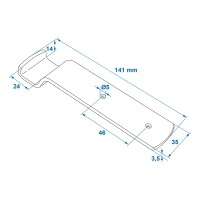 Gegenhalter für Exzenterverschluss zb-01a im Blister