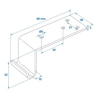 Gegenhalter für Exzenterverschluss zb-01a