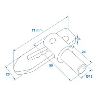 Kipphebelverriegelung schweissbar