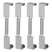 Kennzeichenklammern mit Feder - Set von 4 Stück