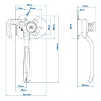 Ladebordwandhaken rechts SPP ZB-16R
