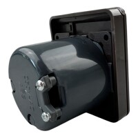 C-Line Steckdose, Klappdeckel, Einbaudose braun 230V-AC speziell für Wohnwagen Wohnmobil