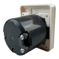 C-Line Steckdose, Klappdeckel, Einbaudose weiß 230V-AC speziell für Wohnwagen Wohnmobil