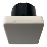 C-Line Steckdose, Klappdeckel, Einbaudose weiß 230V-AC speziell für Wohnwagen Wohnmobil