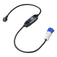 Adapterkabel 150 cm Schuko auf CEE mit integriertem FI-Schalter – Fehlerstromschutz IP44/IP55 für Camping & Wohnmobil